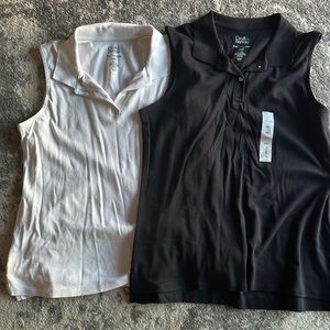 Set of Women’s Collared Sleeveless Shirts